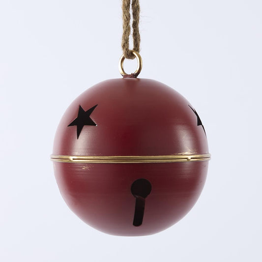 Red Round Star Bell Small