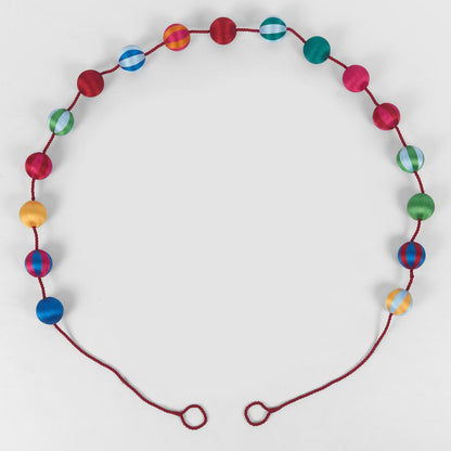 Silk Bauble Garland Multicolour