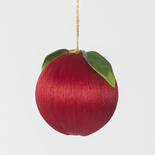 Silk Fruit Bauble Red