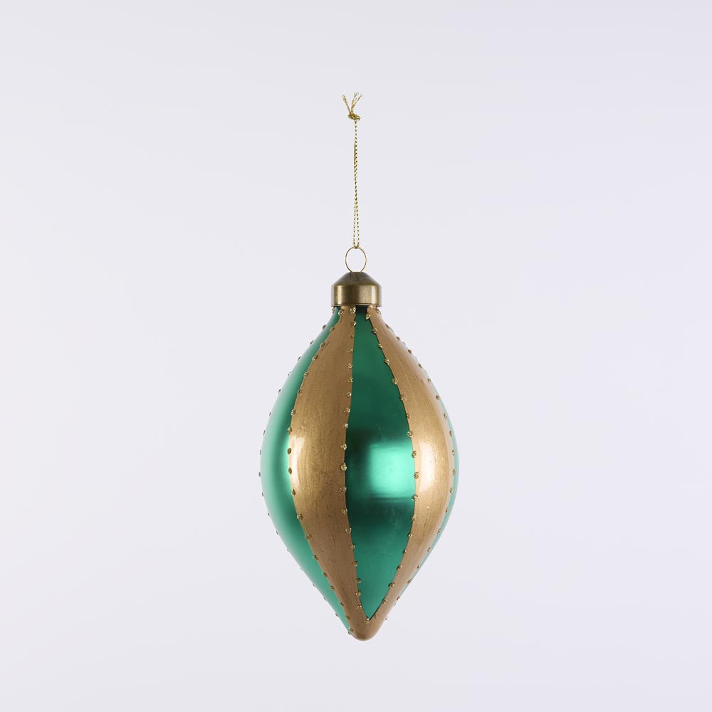 Carnival Tear Drop Baubles Multicolour - Set of 4