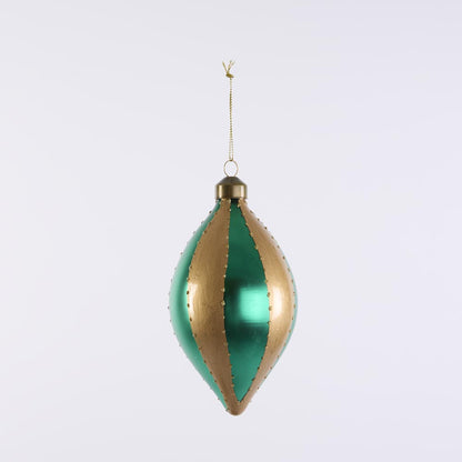 Carnival Tear Drop Baubles Multicolour - Set of 4