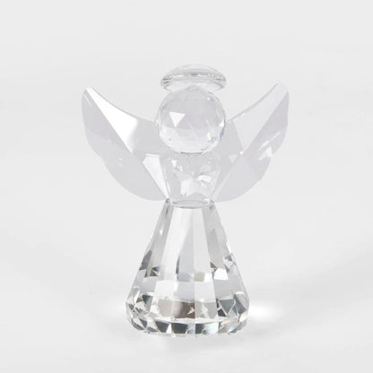 Lustre Glass Cut Angel Clear Small