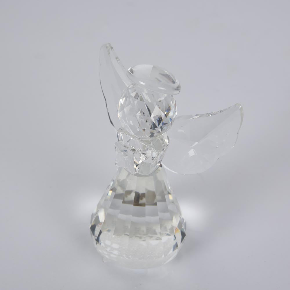 Lustre Glass Cut Angel Clear Small