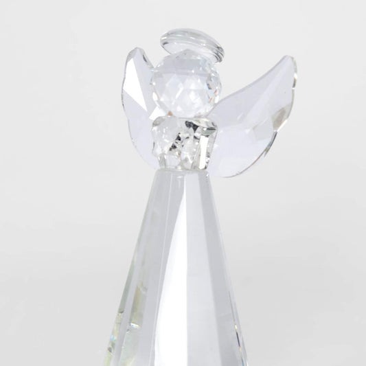 Lustre Glass Cut Angel Clear Medium