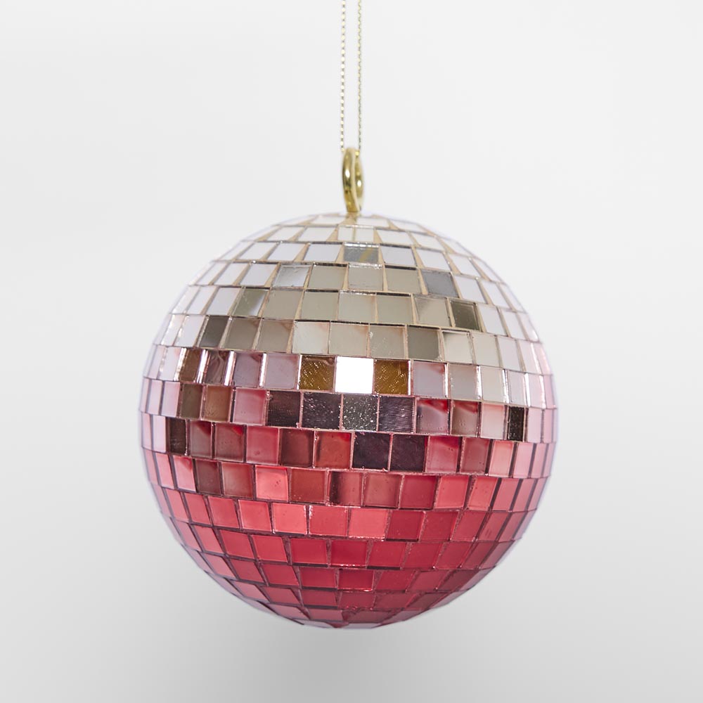 Disco Ball Hanging Small Fuchsia
