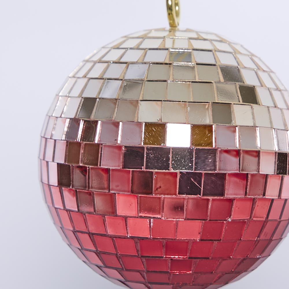 Disco Ball Hanging Small Fuchsia
