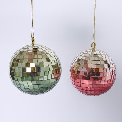 Disco Ball Hanging Small Fuchsia