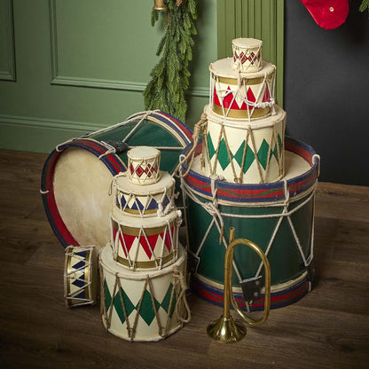 Rawhide Diamond Drum Medium Red
