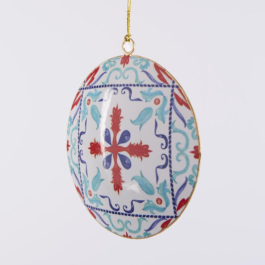 La Dolce Vita Red Pattern Tree Decoration
