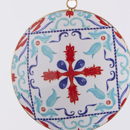 La Dolce Vita Red Pattern Tree Decoration