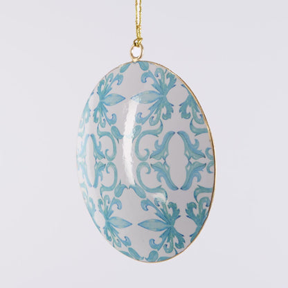 La Dolce Vita Blue Pattern Tree Decoration