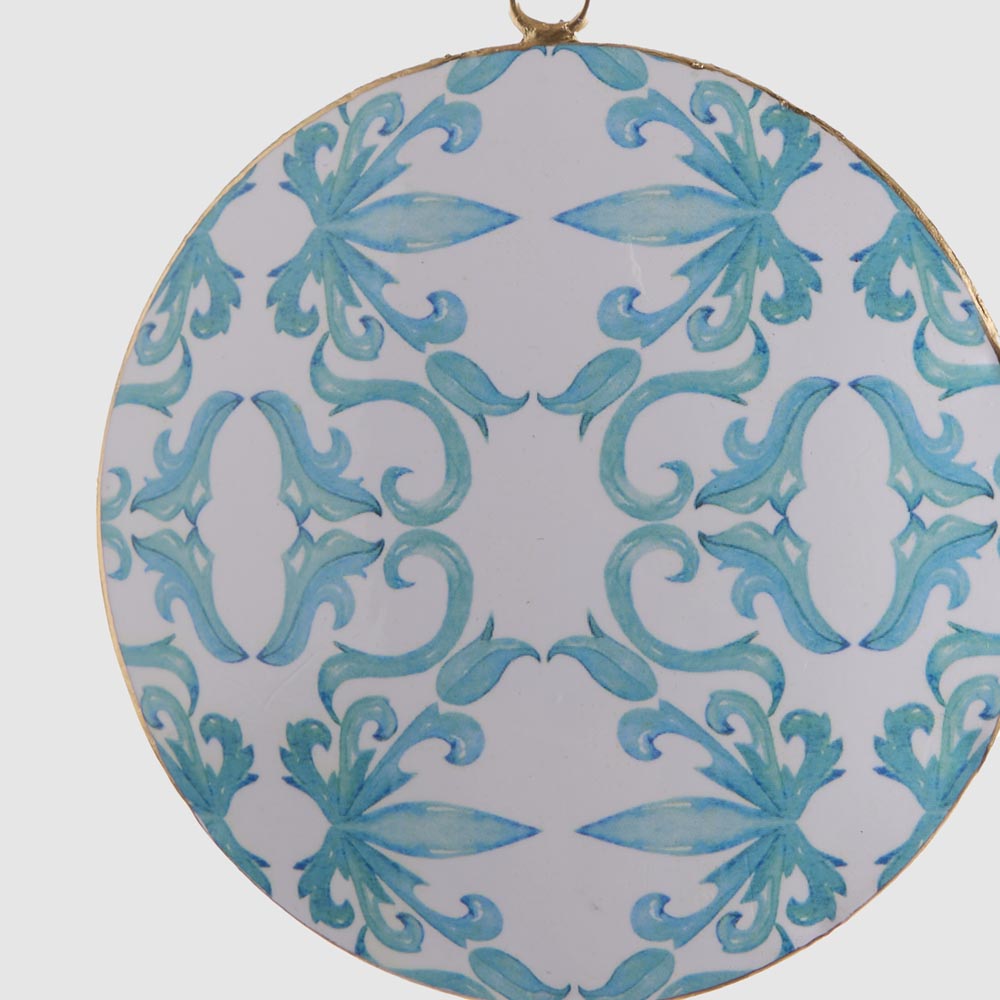 La Dolce Vita Blue Pattern Tree Decoration