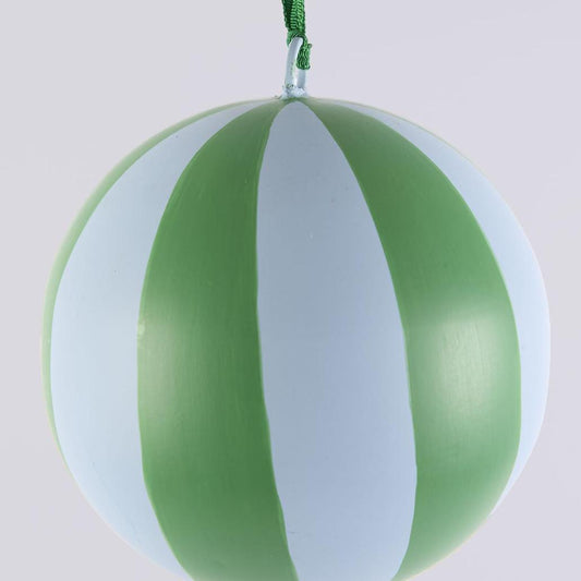 La Dolce Vita Striped Iron Bauble Small Green