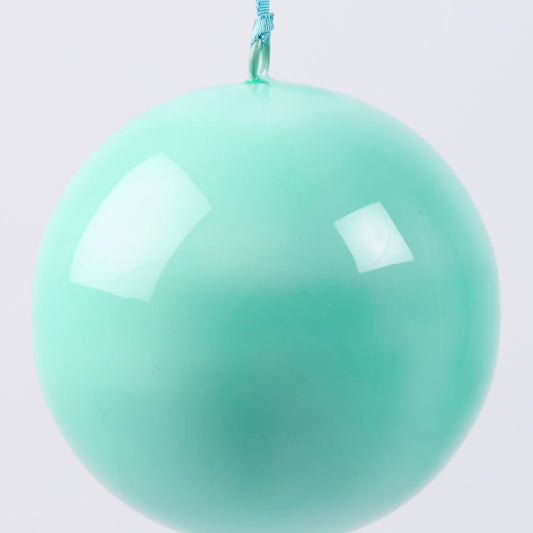Glossy Iron Bauble Small Aqua