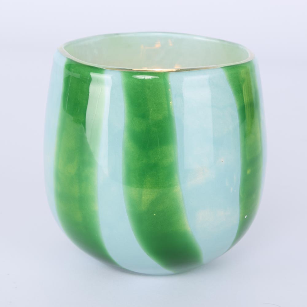 Dolce Vita Handblown Glass Vessel Blue & Green
