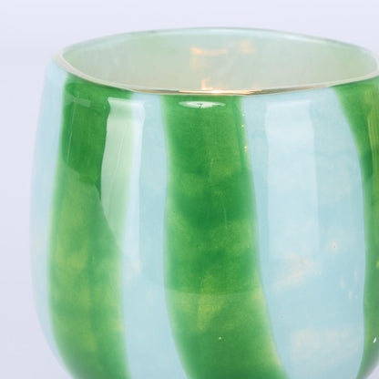 Dolce Vita Handblown Glass Vessel Blue & Green