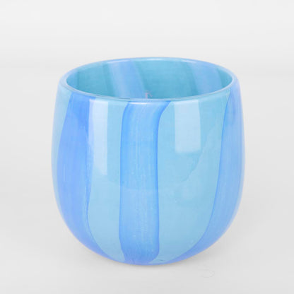 Dolce Vita Handblown Glass Vessel Light Blue & Blue