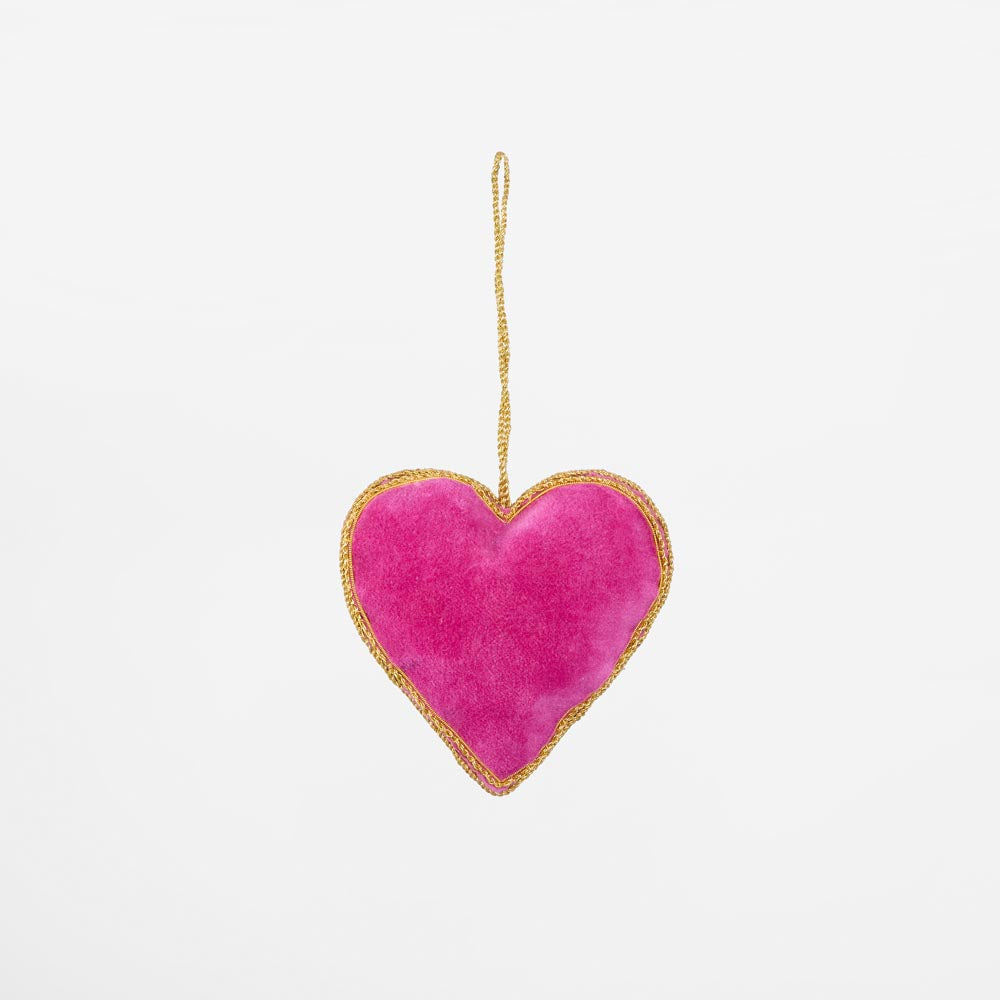 La Dolce Vita Fuchisa Heart Tree Decoration