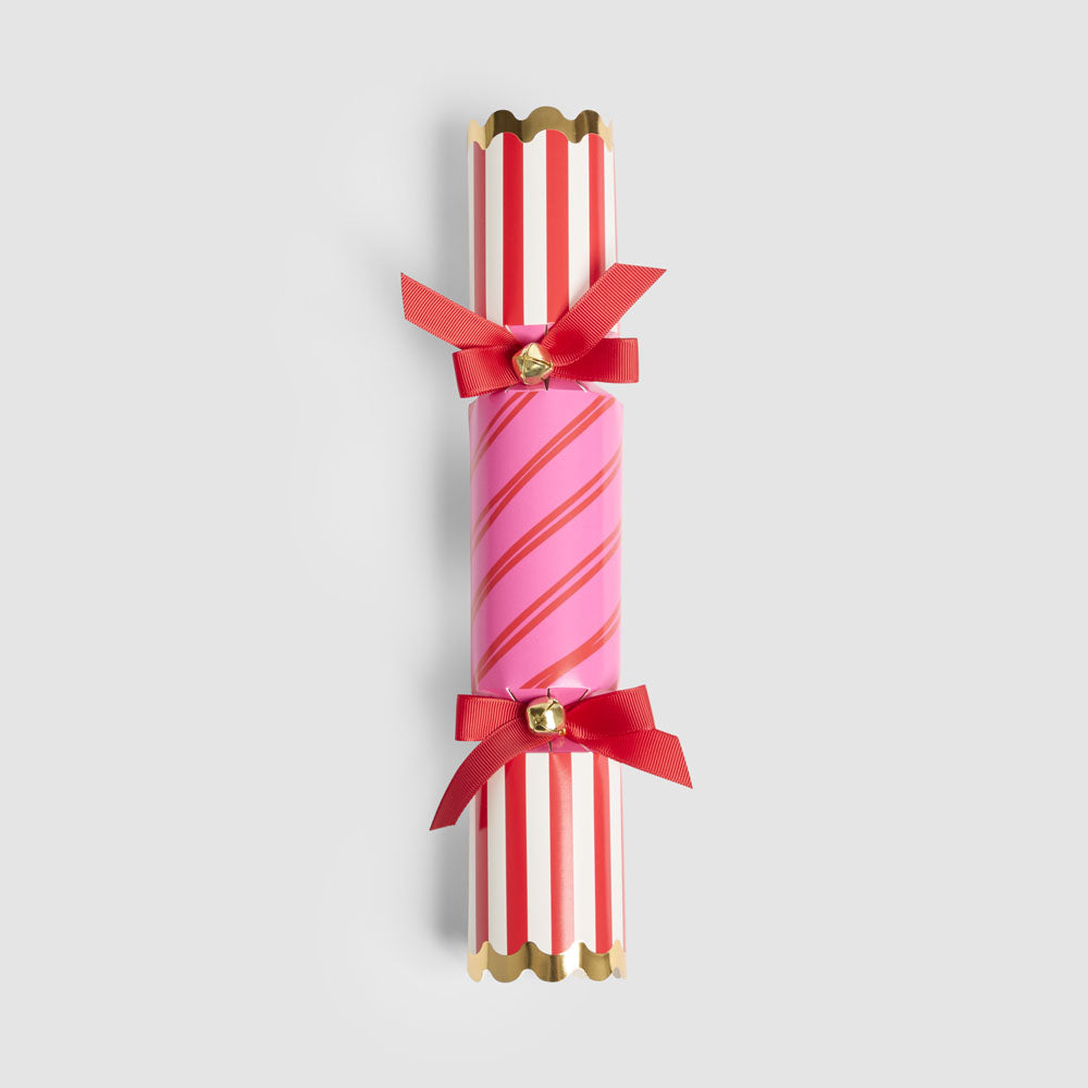 Carnival Stripe Crackers Red & Pink – Box of 6
