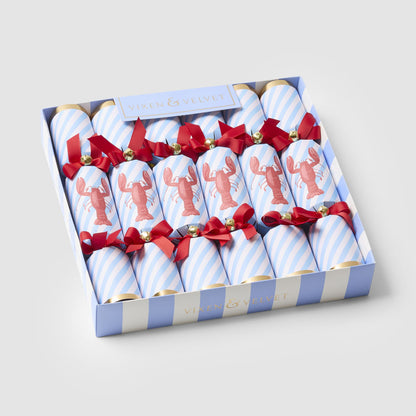 Lobster Stripe Crackers – Box of 6