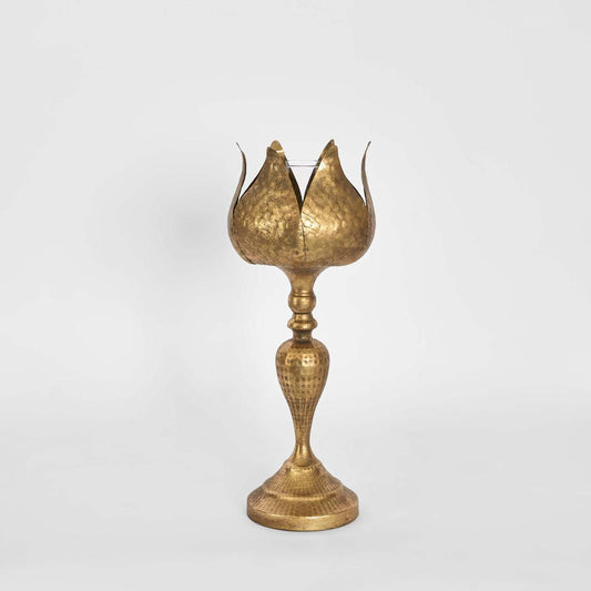 Pod Golden Candle Stand Large