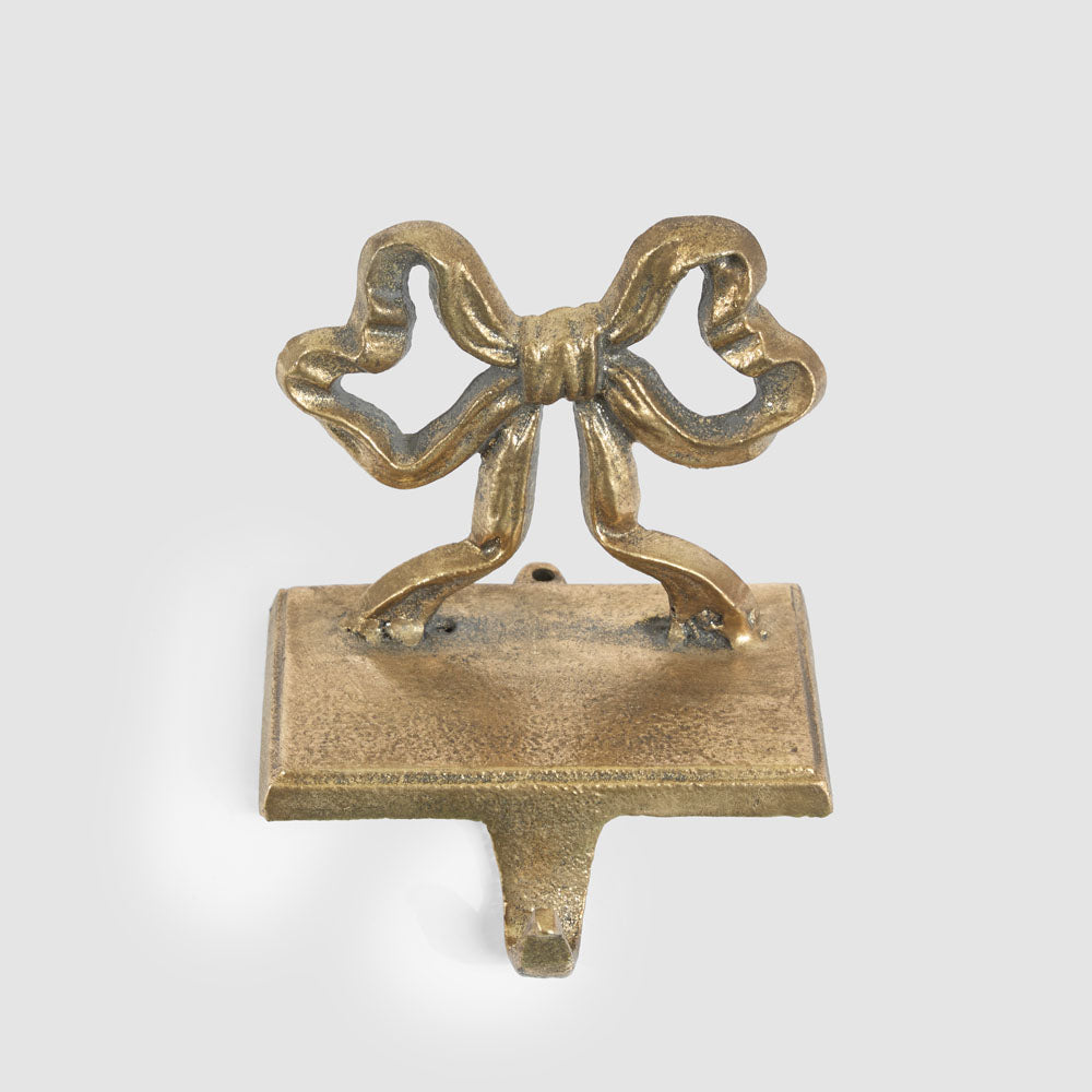 Golden Bow Stocking Hook