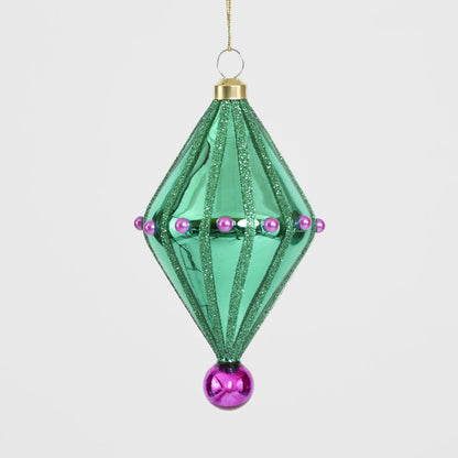 Carnivale Diamond Tree Decoration Emerald