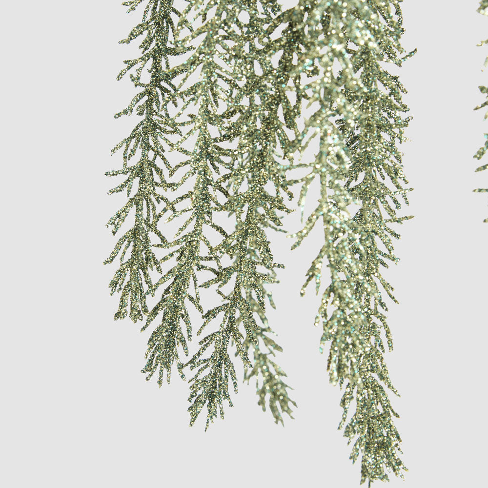 Cascading Glitter Bunch Green