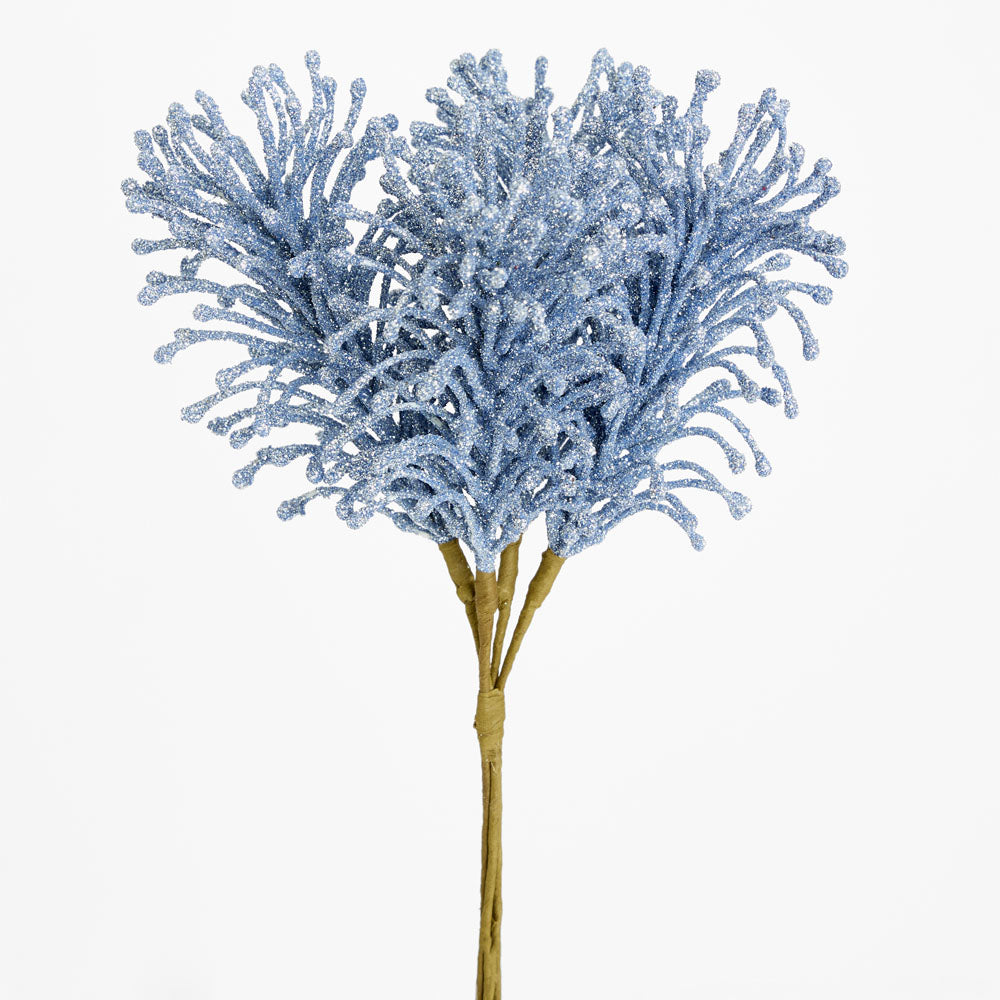 Glitter Fern Bunch Blue
