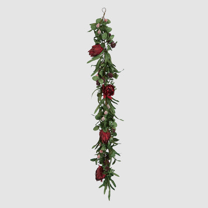 Mixed Native Protea Garland Red 190cm