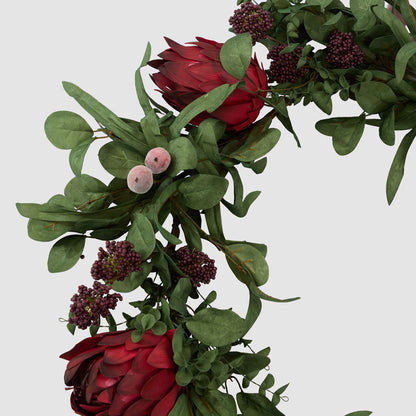 Mixed Native Protea Garland Red 190cm