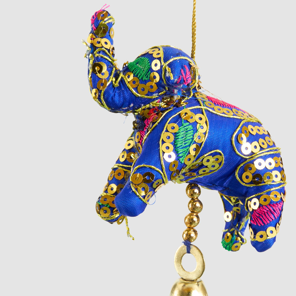 Laila Elephant Decoration Dark Blue