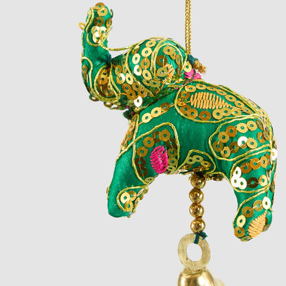 Laila Elephant Decoration Green
