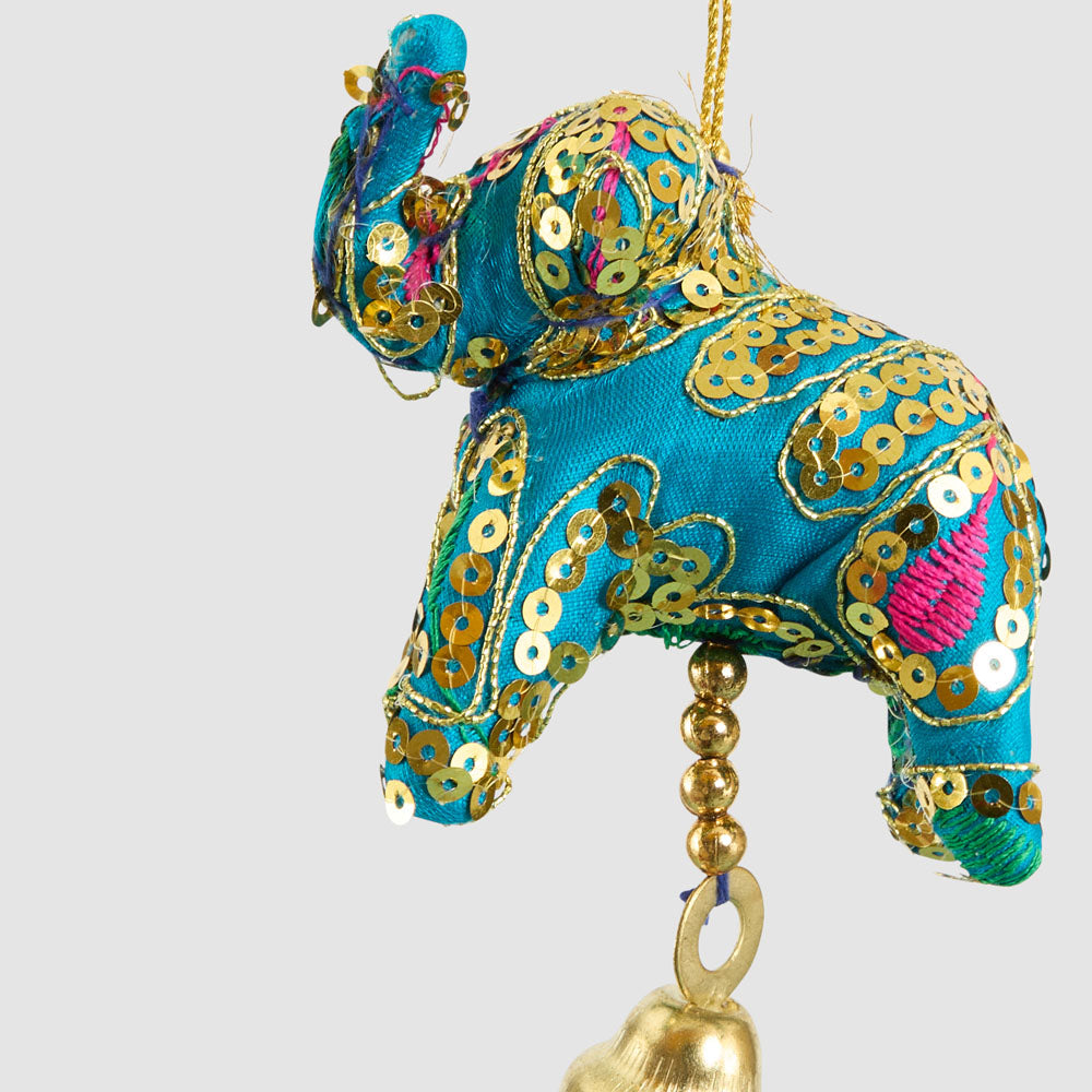 Laila Elephant Decoration Teal