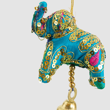 Laila Elephant Decoration Teal