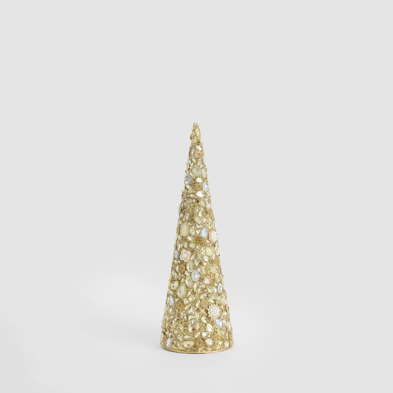 Oro Gem Cone Tree Gold Small