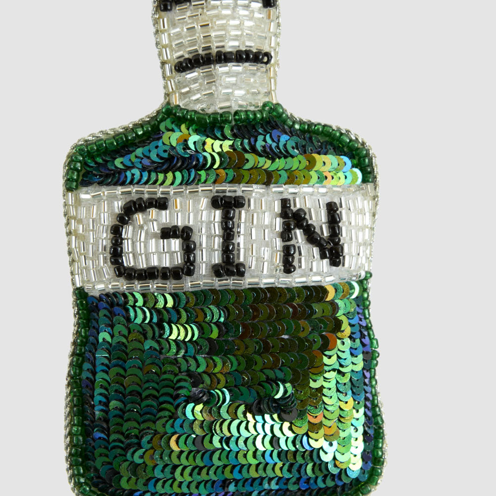 Gin Time! Beaded Hanging Decoration