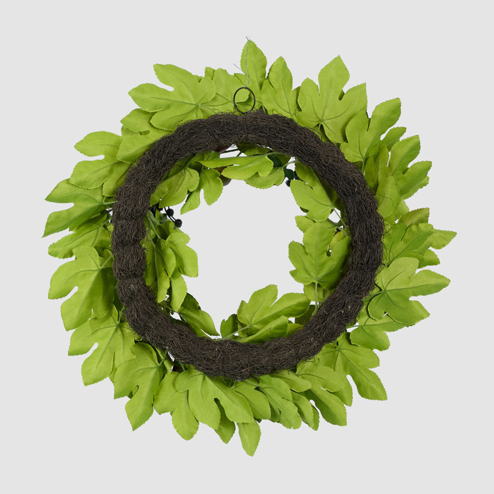 Fig Leaf Wreath With Fruit 65cm