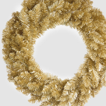 Champagne Wreath with 50 LED 60cm