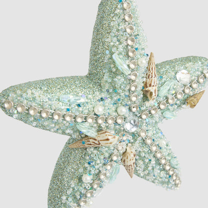 Encrusted Starfish Hanging Tree Decoration