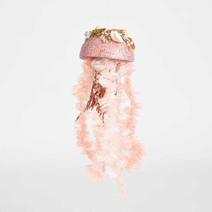 Fancy Jelly Fish Hanging Decoration Orange
