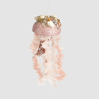 Fancy Jelly Fish Hanging Decoration Orange