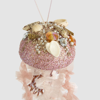 Fancy Jelly Fish Hanging Decoration Orange
