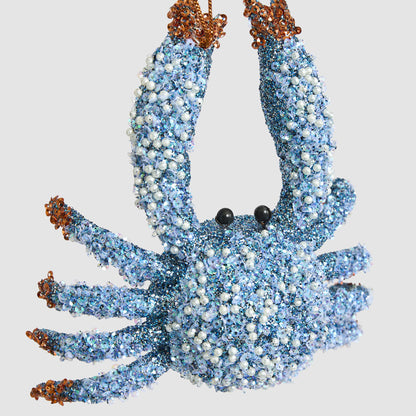 Zazza Crab Decoration Blue