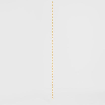 Felt Pompom Garland With Gold Beads Ivory