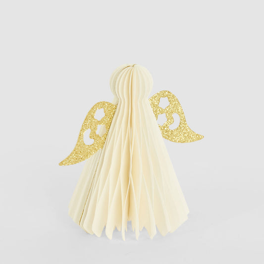 Paper Hanging Angel With Gold Wings