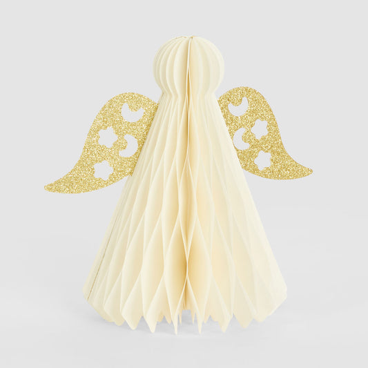Paper Angel With Gold Wings