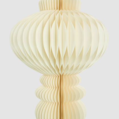 Paper Crest Finial Decoration White