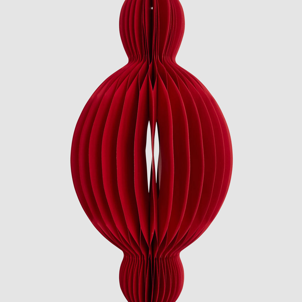 Paper Jousting Finial Decoration Red