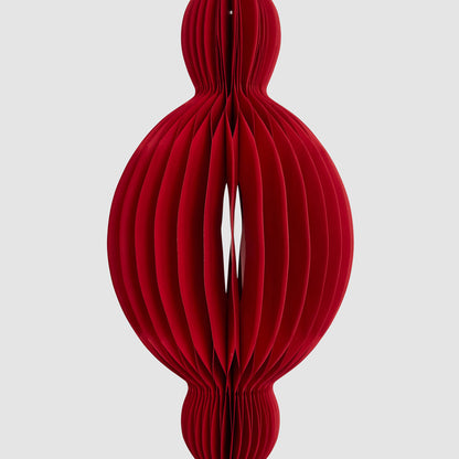 Paper Jousting Finial Decoration Red